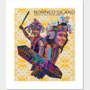 borneo dayak etnic Posters and Art